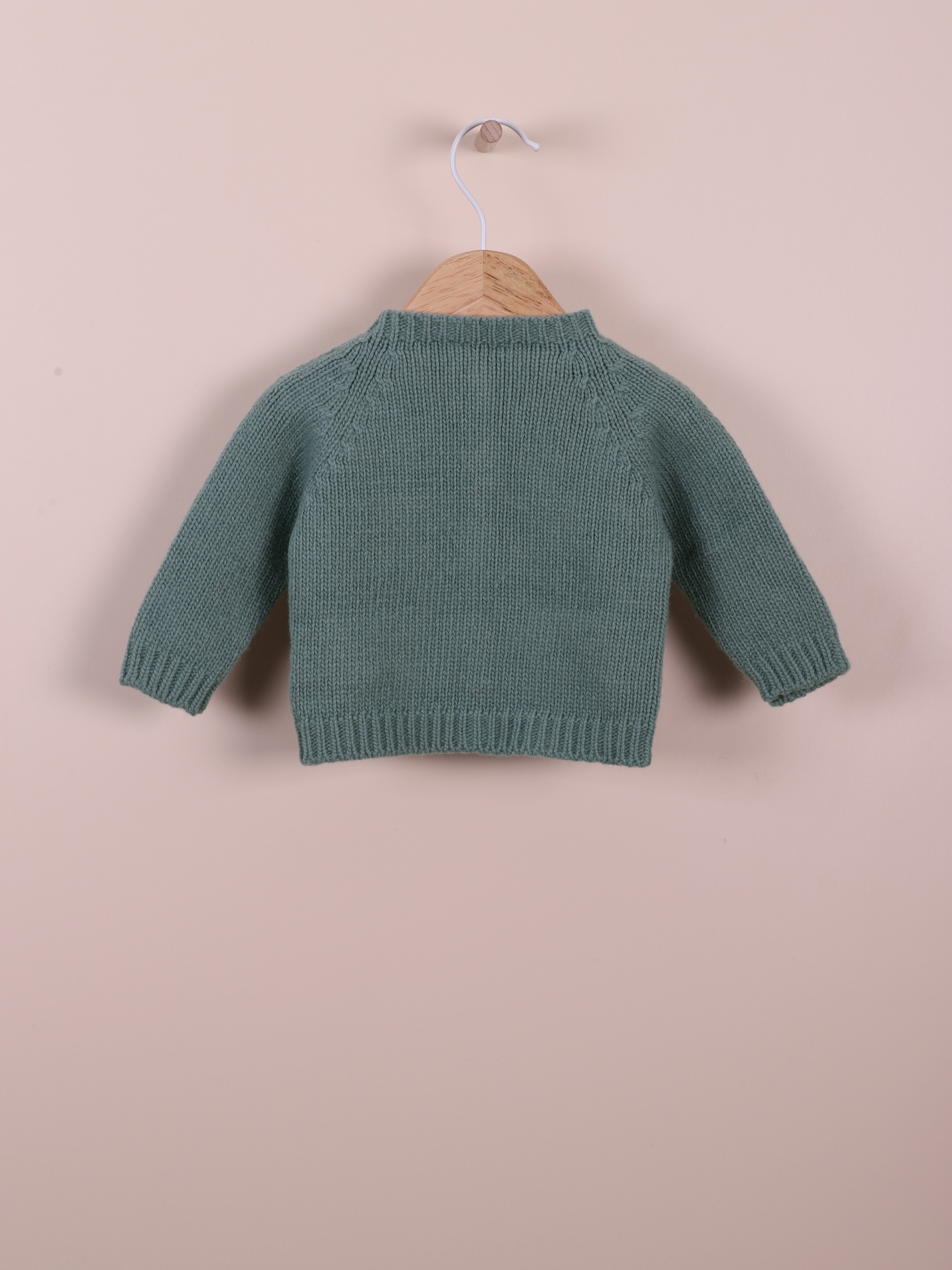 Casaco tricotado de lã