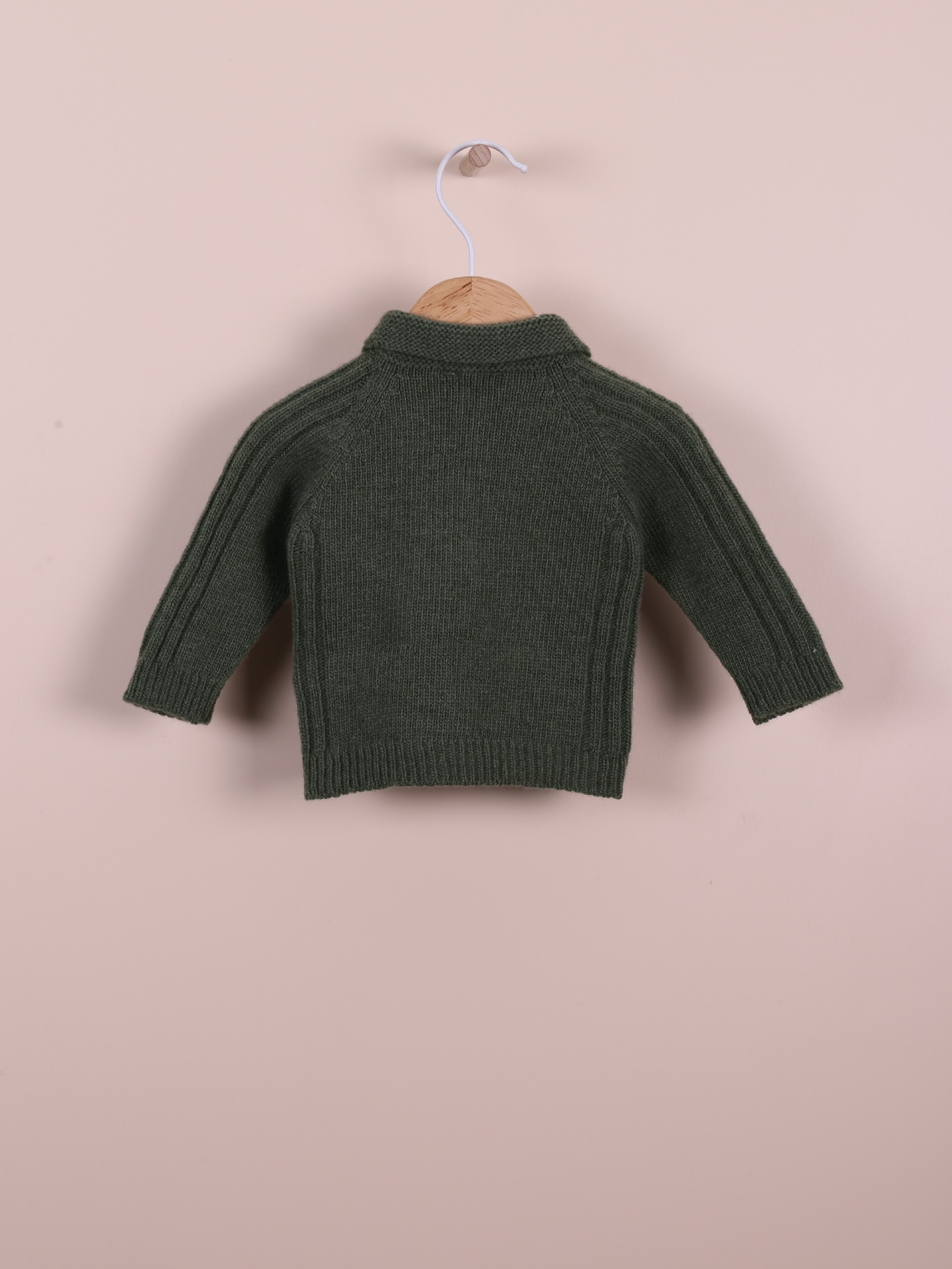 Camisola polo tricotada