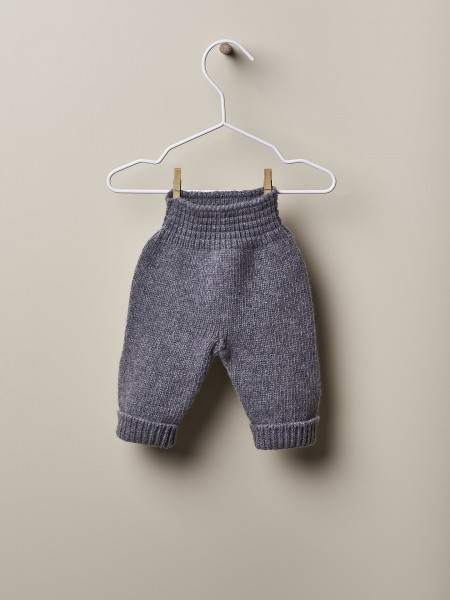 Knitted wool trousers