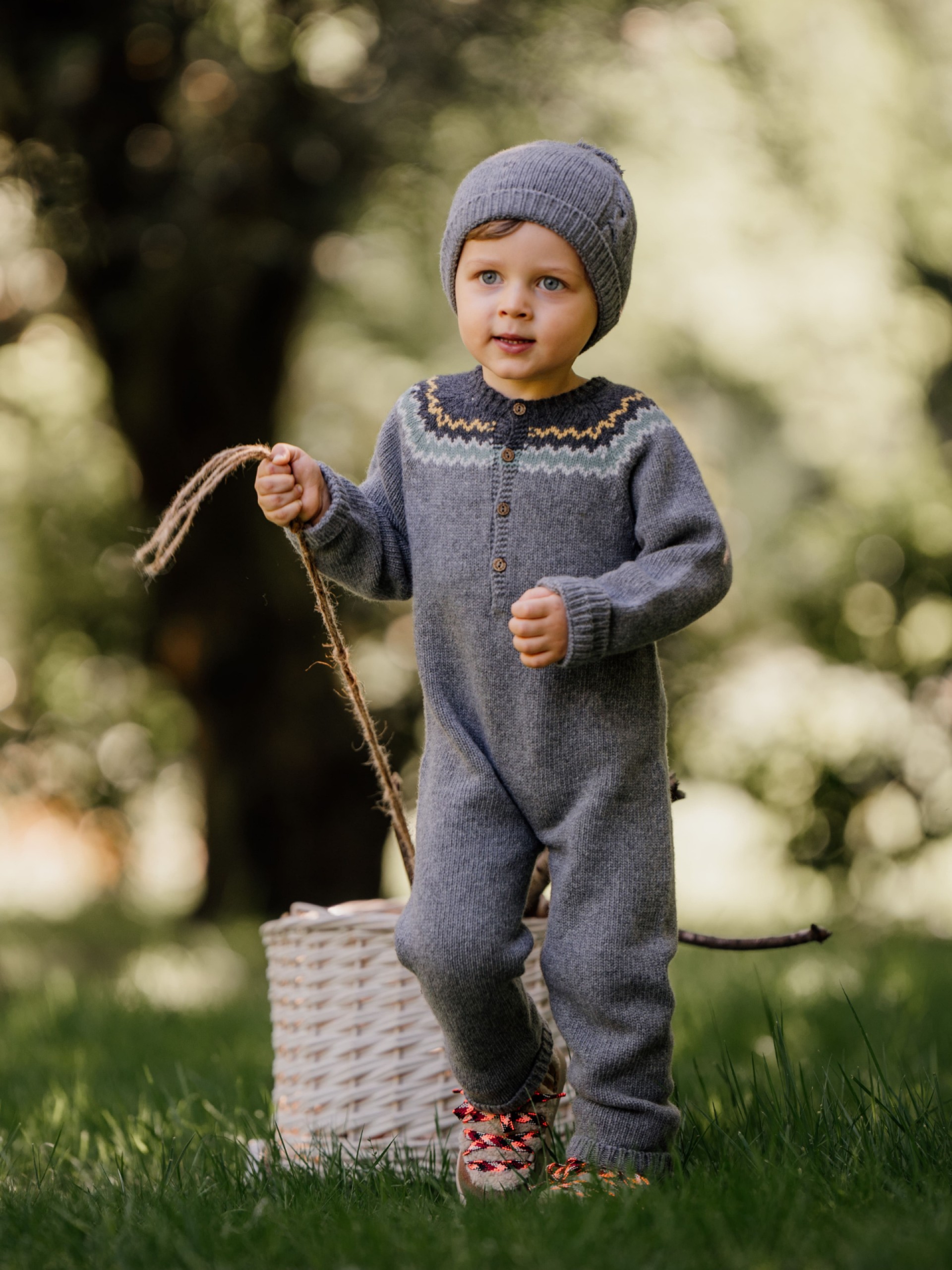 Knitted wool jumpsuit