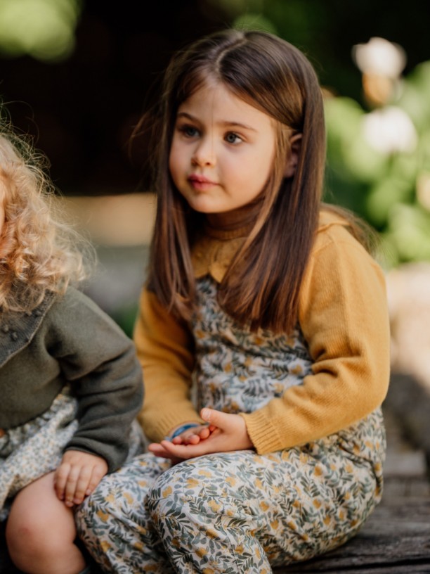 Floral dungarees