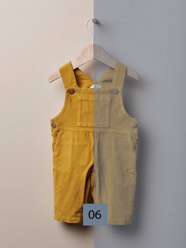 Velvet dungarees