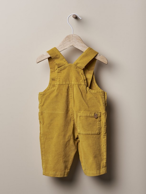 Velvet dungarees