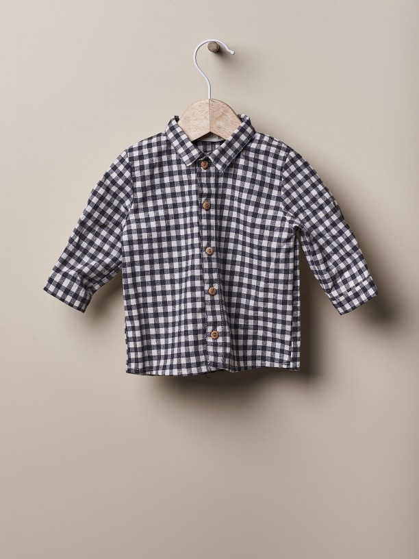 Vichy plaid shirt