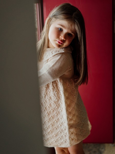 Cable knit dress