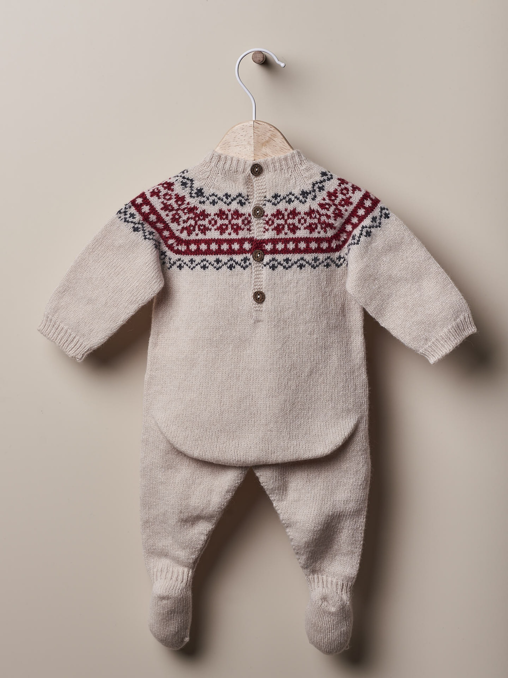 Knitted babygrow