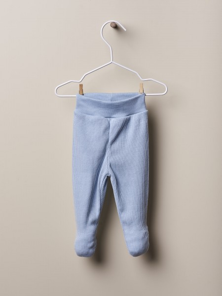 Cotton trousers with feet