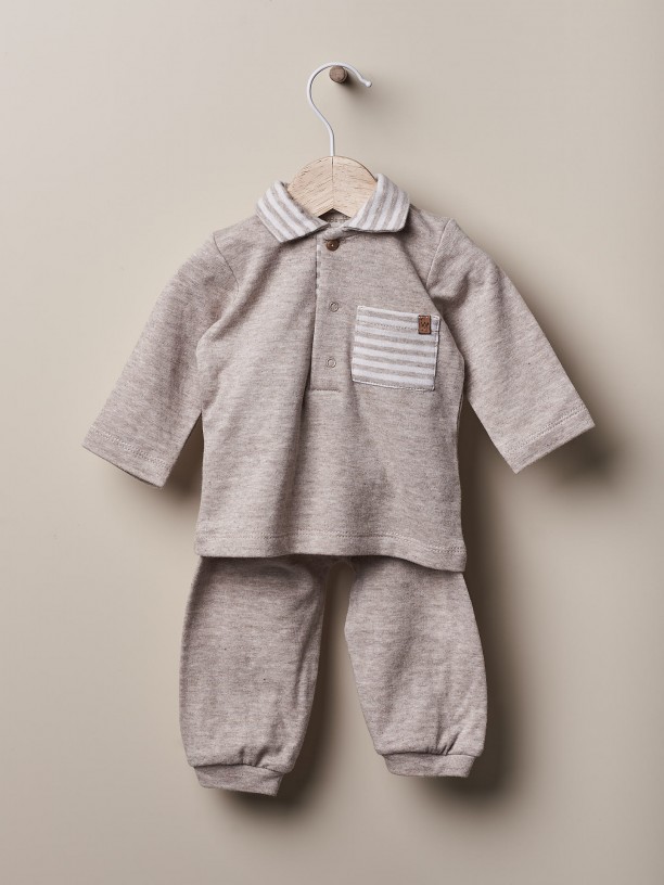 Pyjamas set in cotton