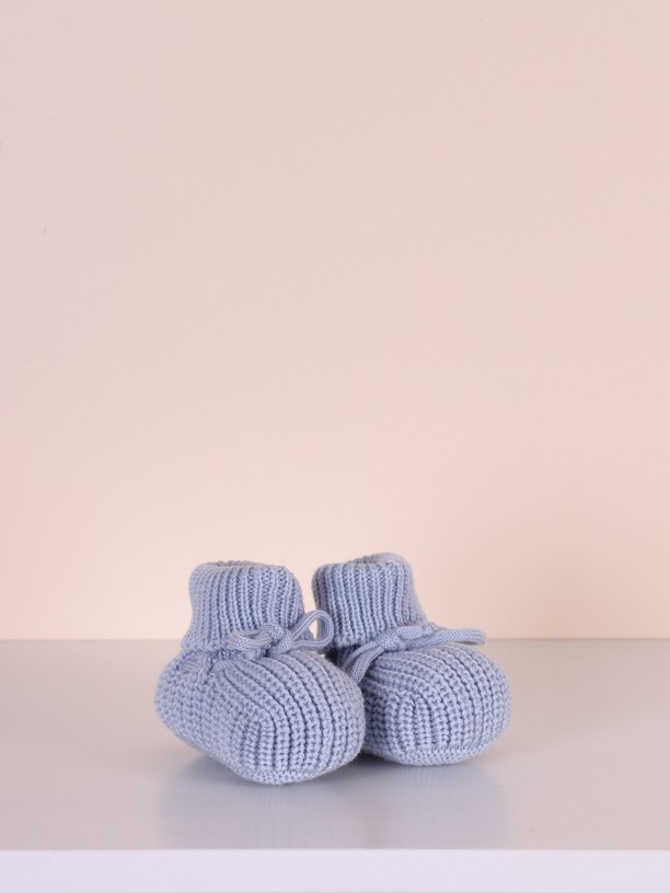 Knitted booties