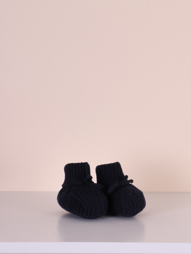 Knitted booties