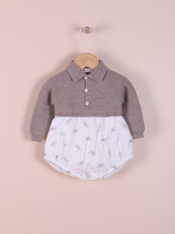 Fofo polo tricotado lã Fofo polo tricotado lã