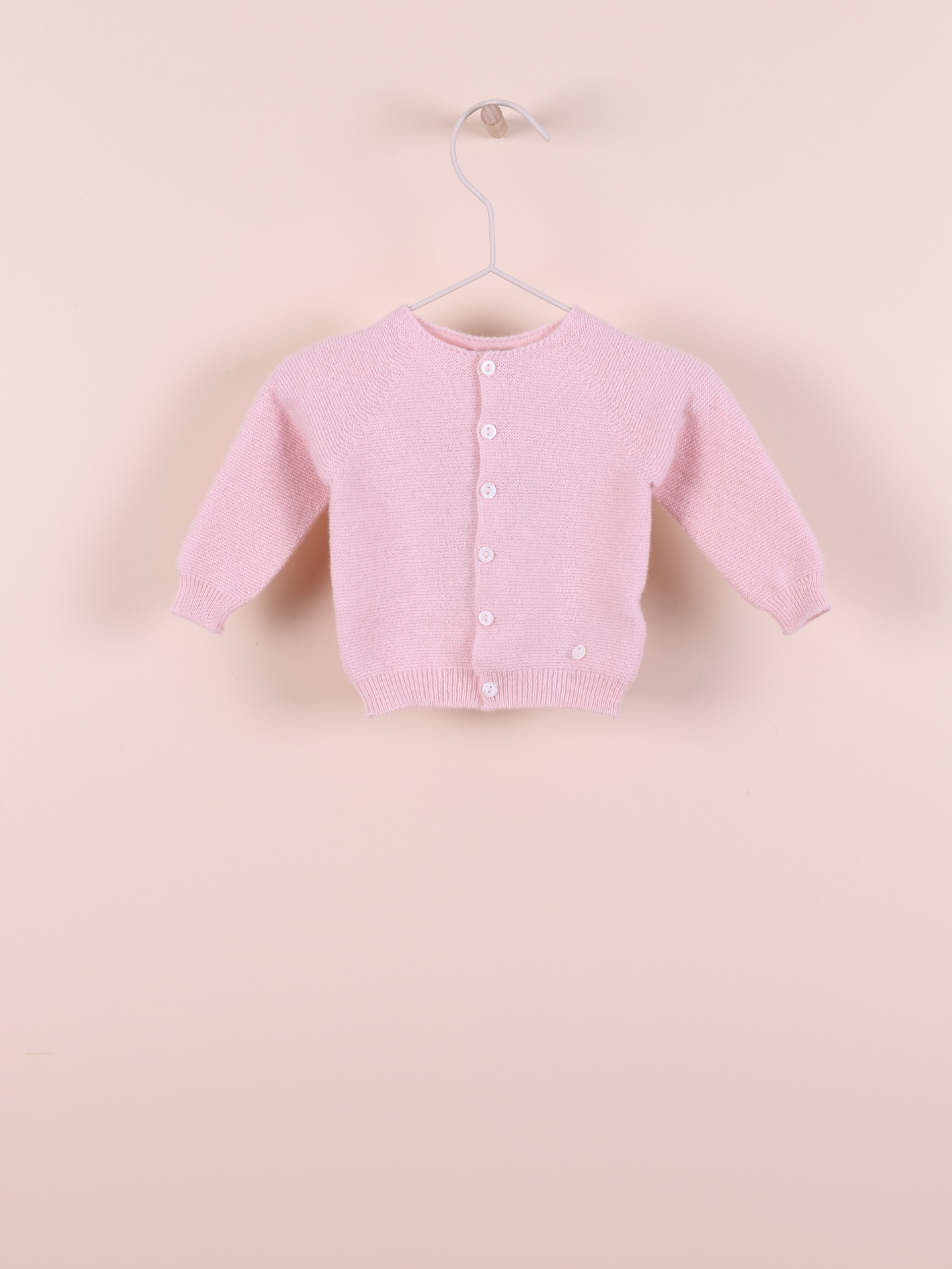 Knitted wool cardigan