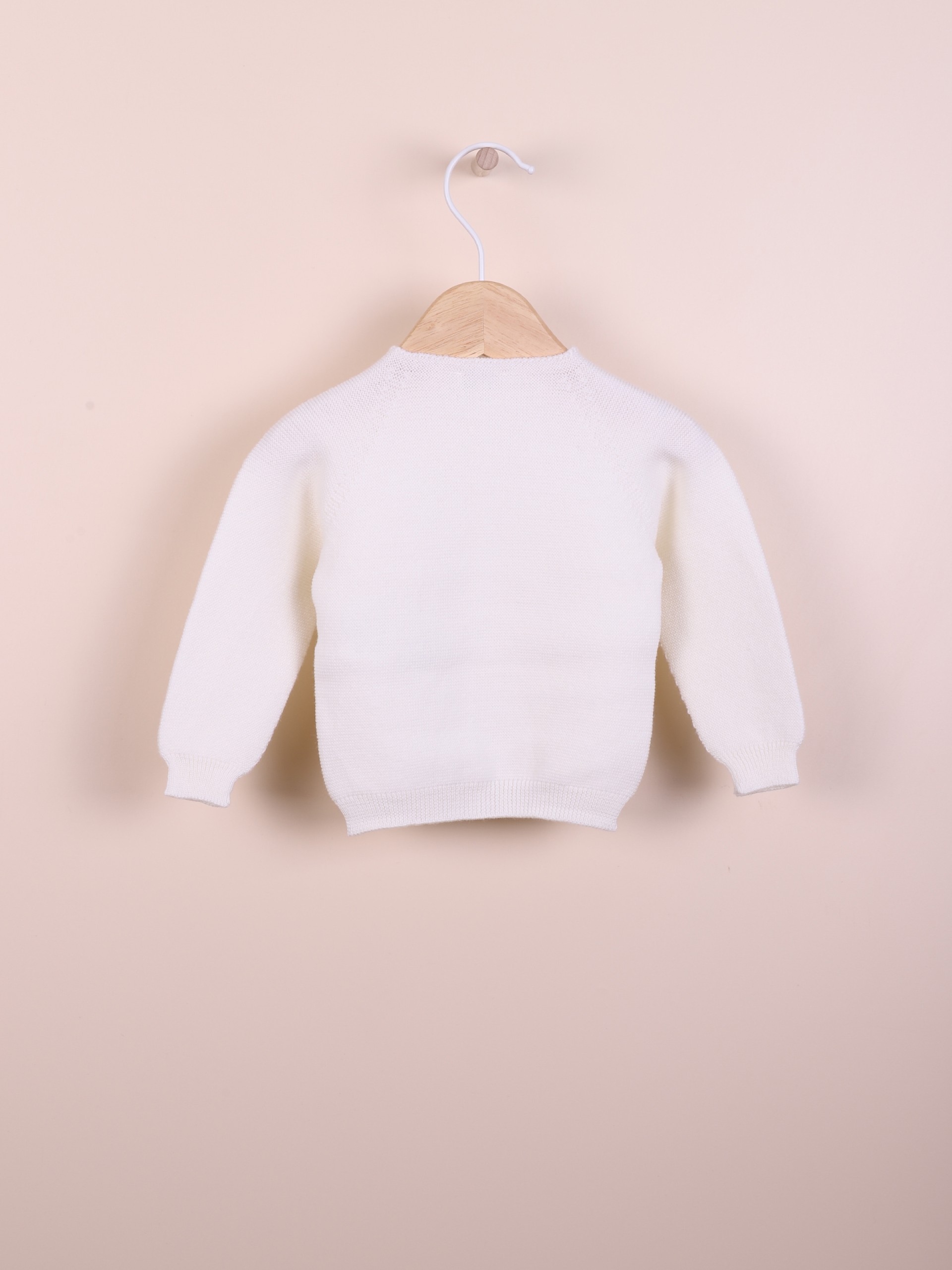 Knitted wool cardigan