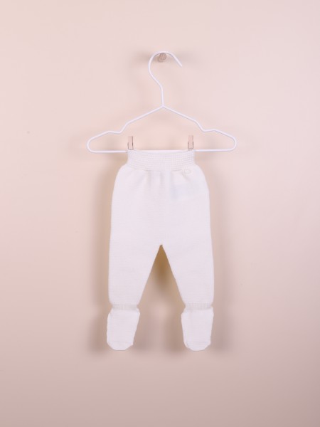Knitted wool trousers