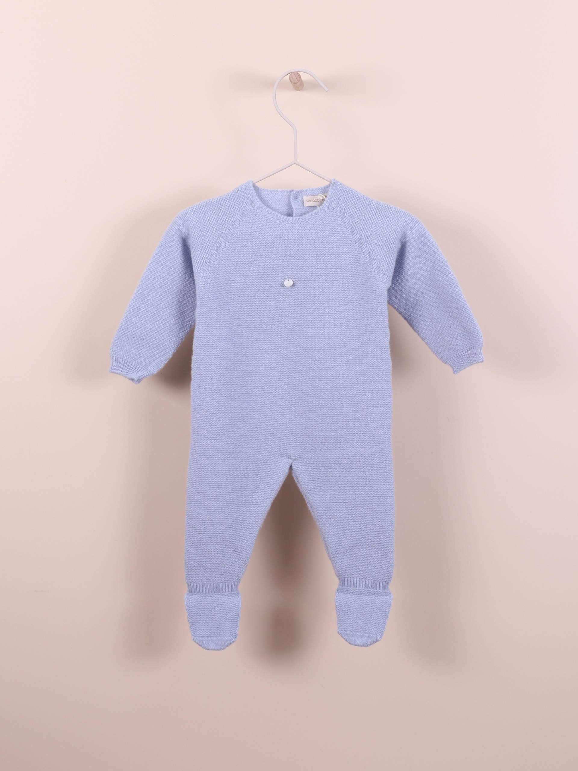 Knitted wool babygrow