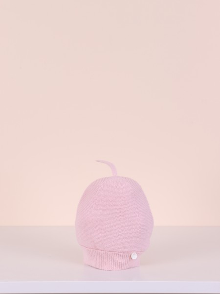 Knitted cashmere beanie