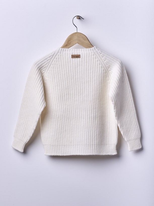 Knitted wool sweater