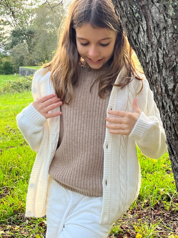 Knitted wool sweater