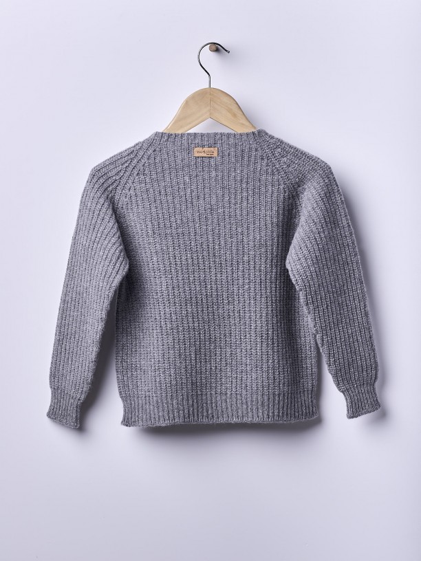 Knitted wool sweater