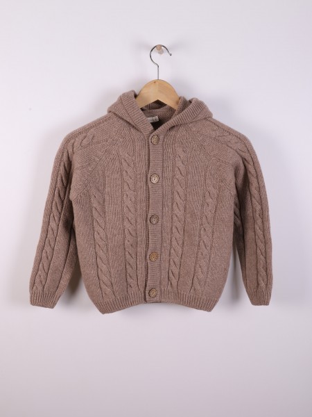 Hooded cardigan