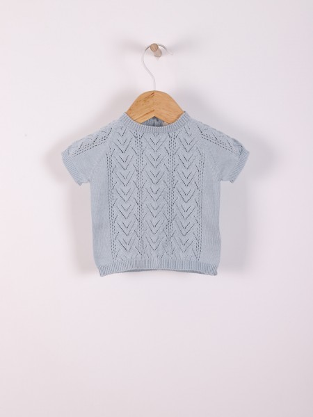 Short-sleeved sweater