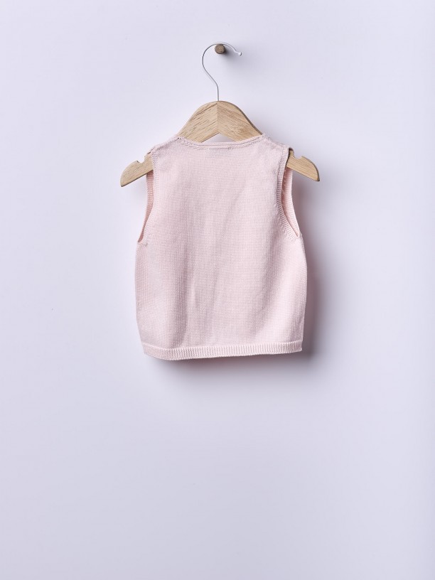 Organic cotton baby vest