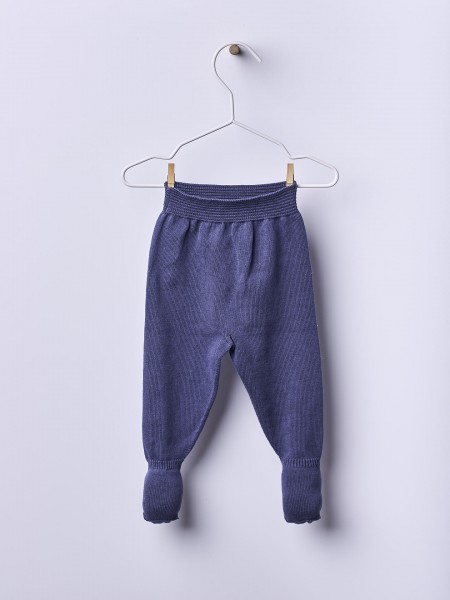 Cotton trousers with feet