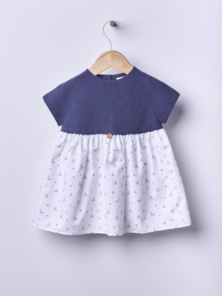 Sailboat print dress