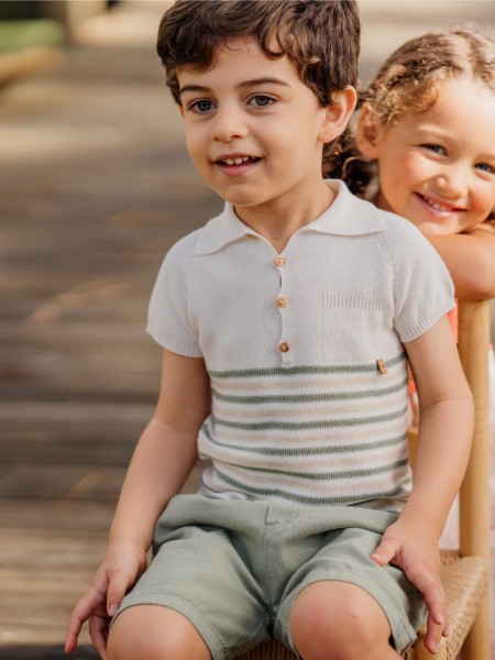 Camisola polo algodo