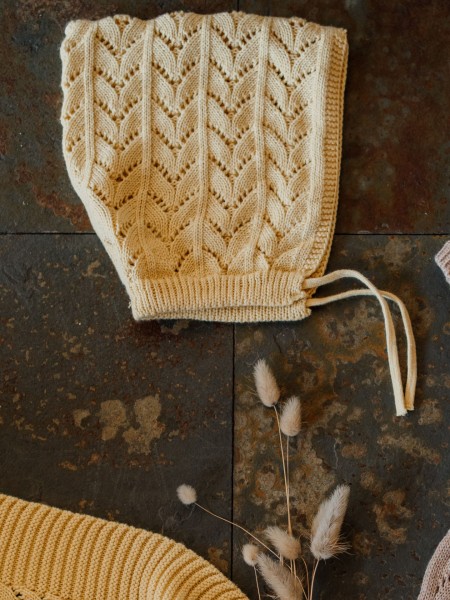 Organic cotton bonnet