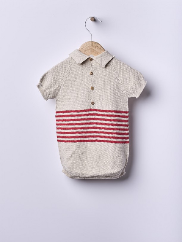 Knitted cotton shortie Knitted cotton shortie