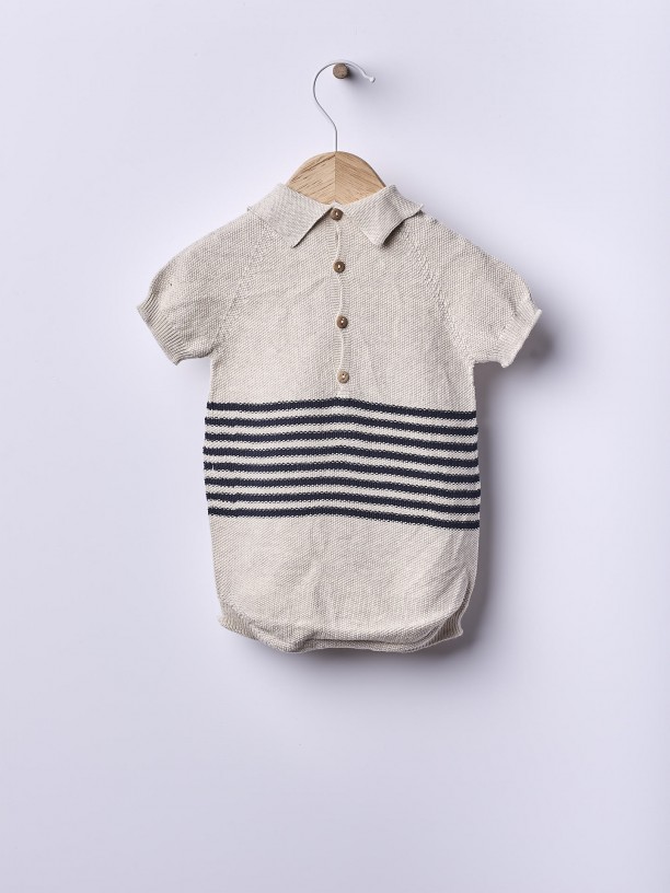 Knitted cotton shortie Knitted cotton shortie