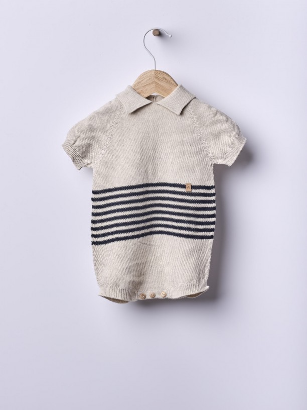 Knitted cotton shortie Knitted cotton shortie