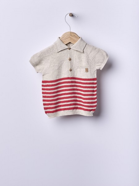 Knitted cotton sweater