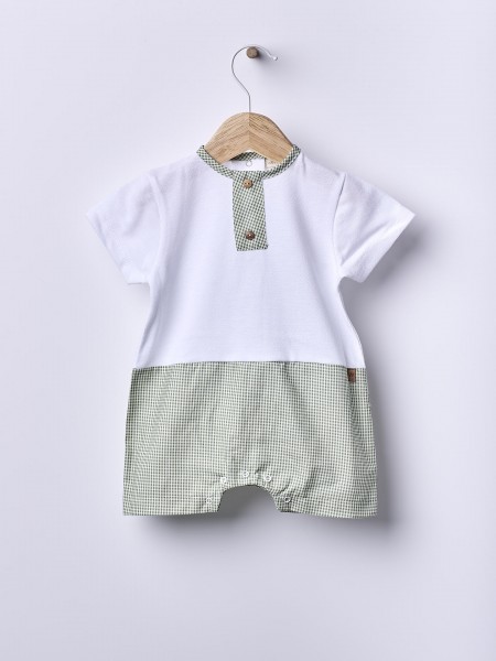 Cotton short jumpsuit
