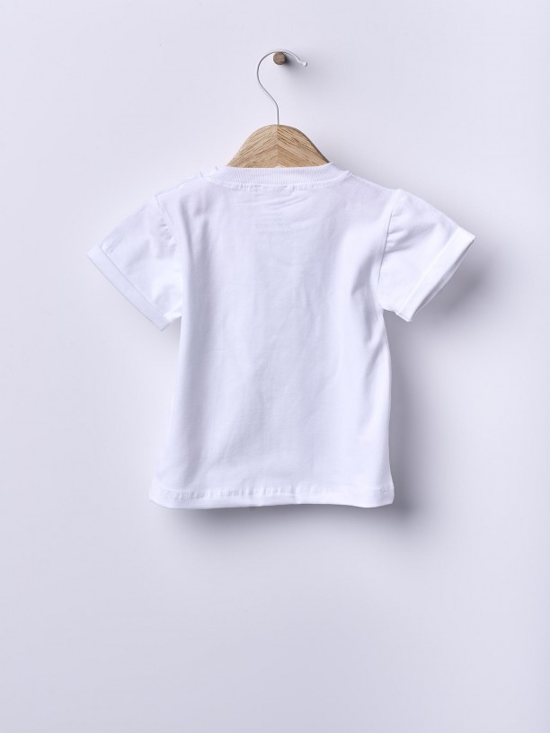 T-shirt em algodão T-shirt em algodão