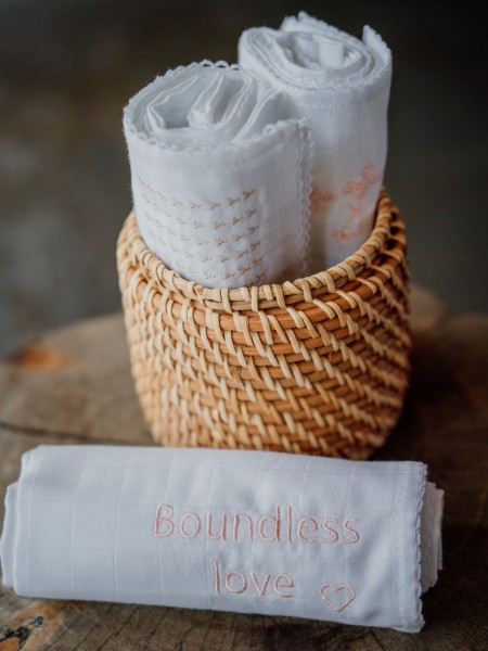 "Boundless love" swaddle