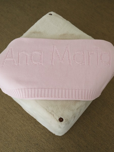 Manta com o nome algodão Manta com o nome algodão