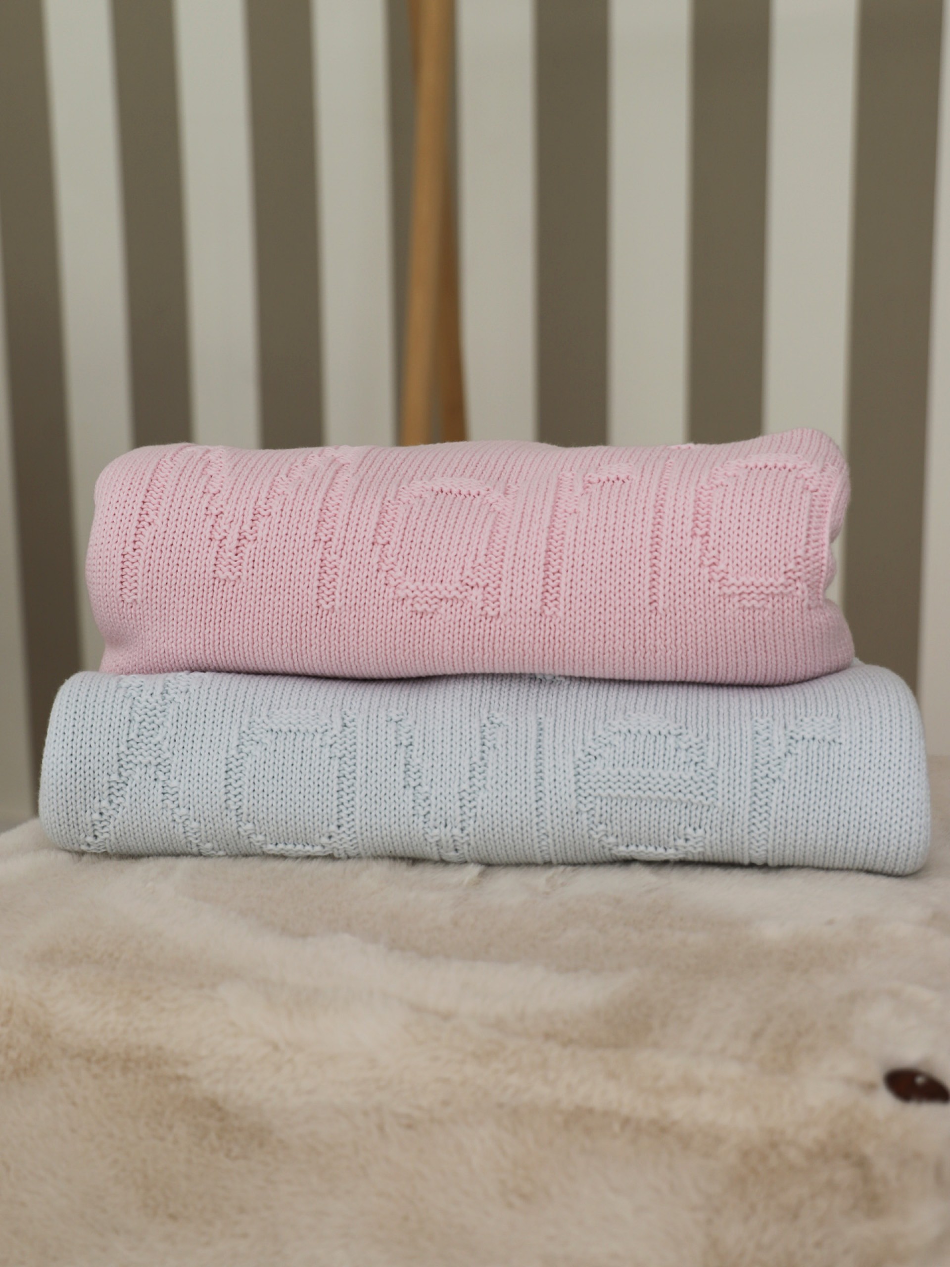 Wool/acry. custom blanket