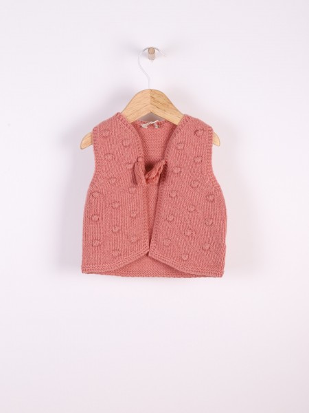 Knitted baby vest