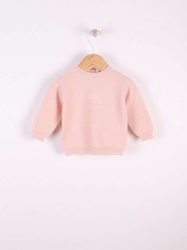 Knitted wool sweater