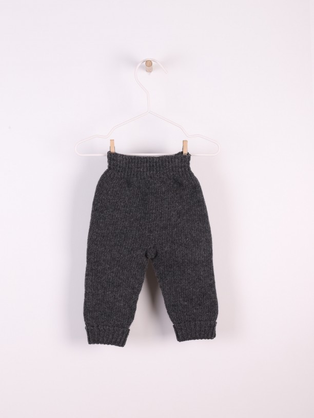 Knitted wool trousers Knitted wool trousers