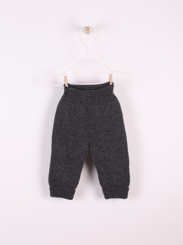 Knitted wool trousers Knitted wool trousers