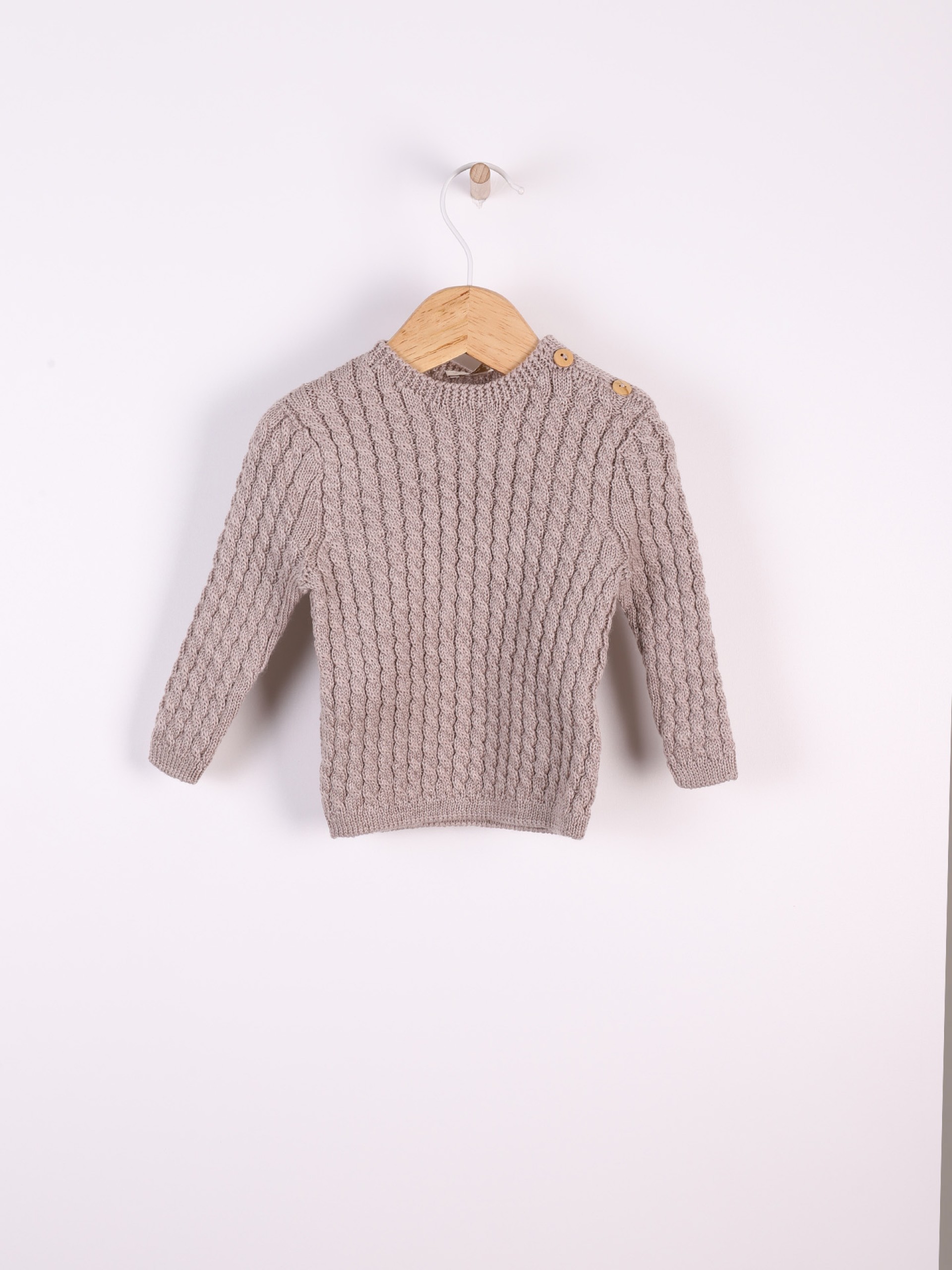 Knitted wool sweater