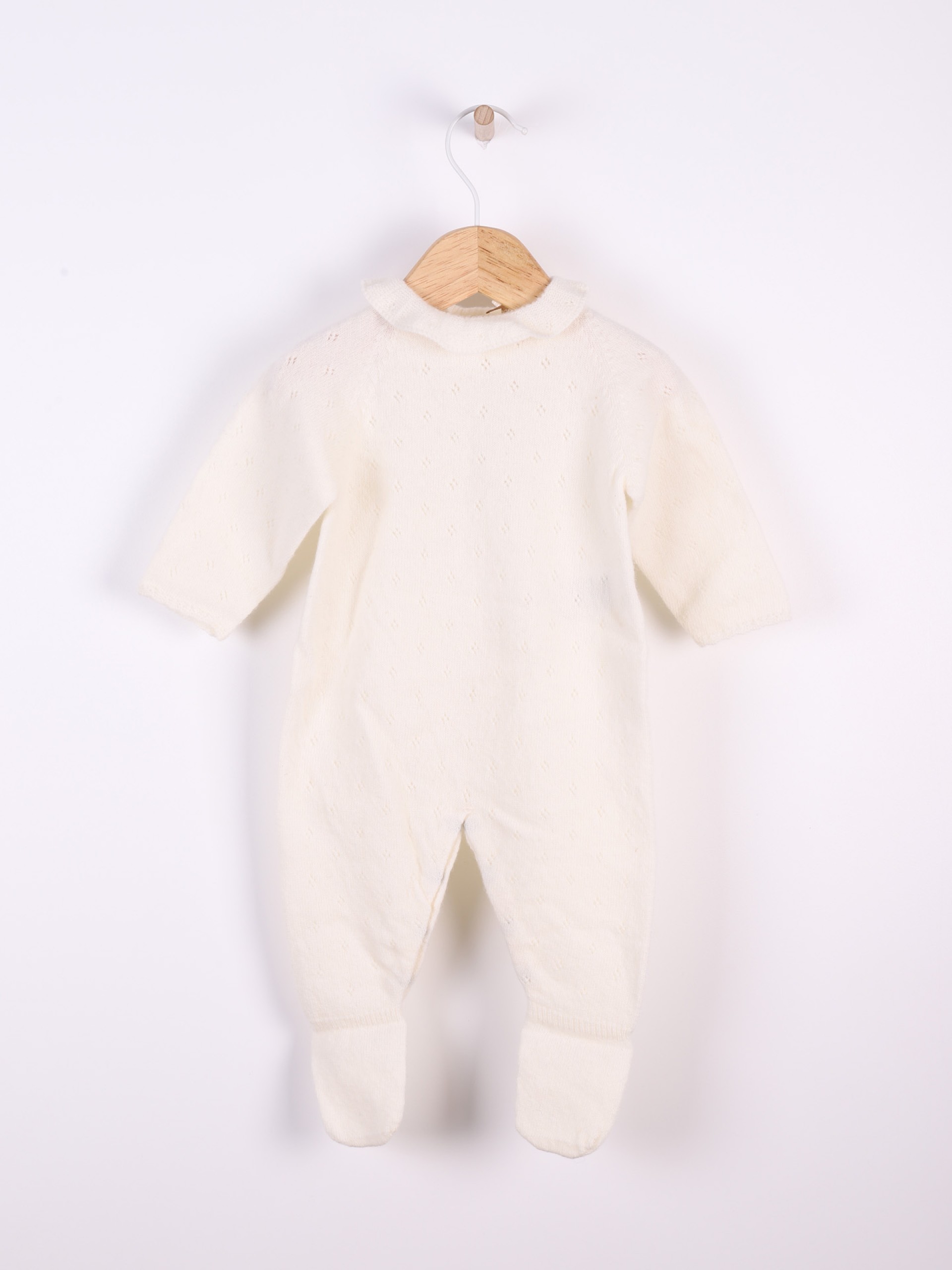 Knitted wool babygrow