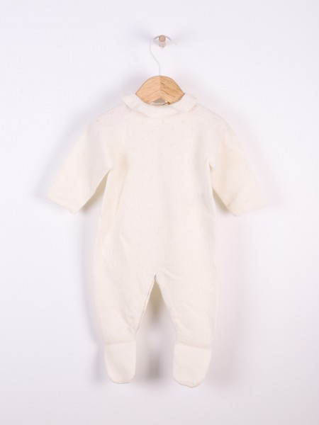 Knitted wool babygrow
