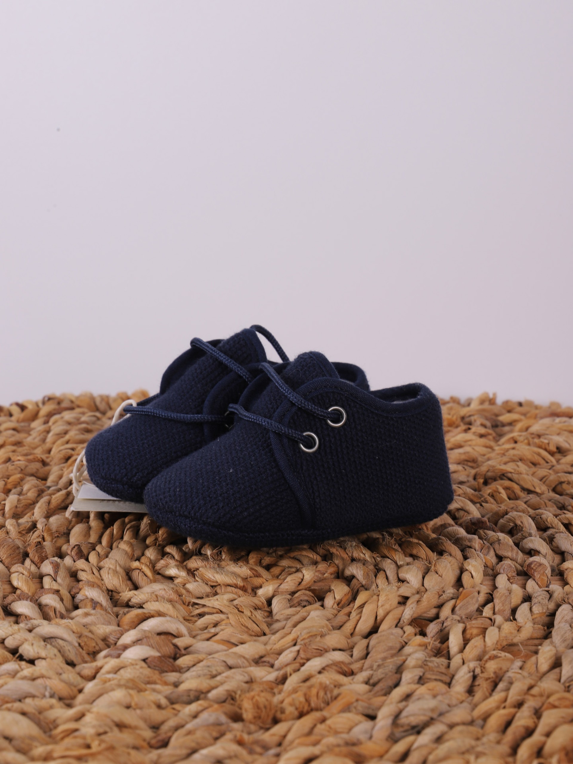 Lace up baby shoes