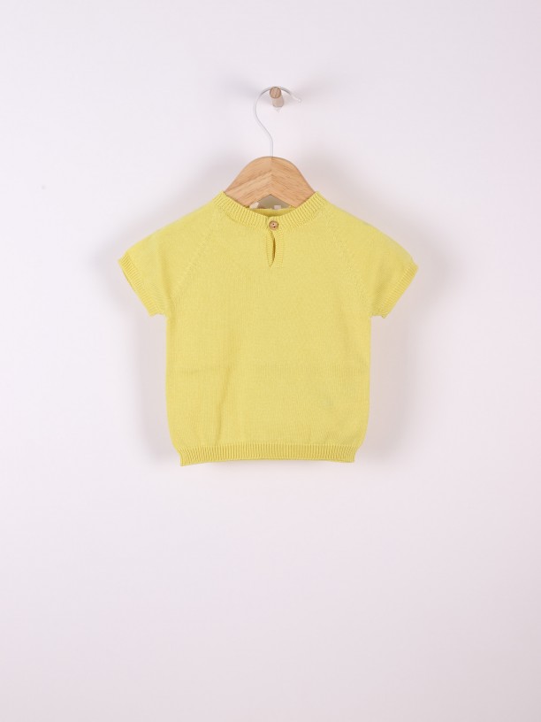 Short-sleeved sweater