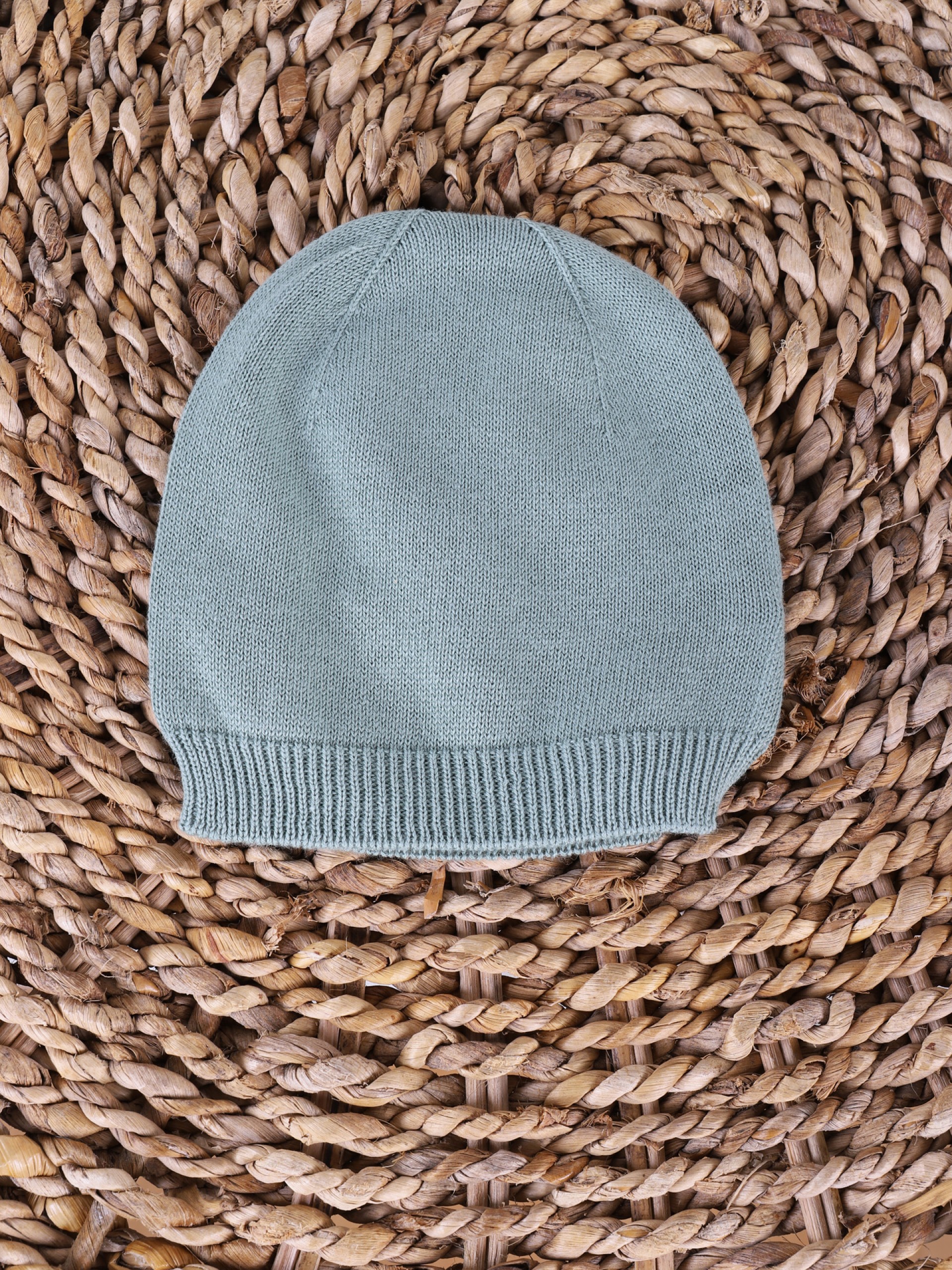Knitted cotton beanie