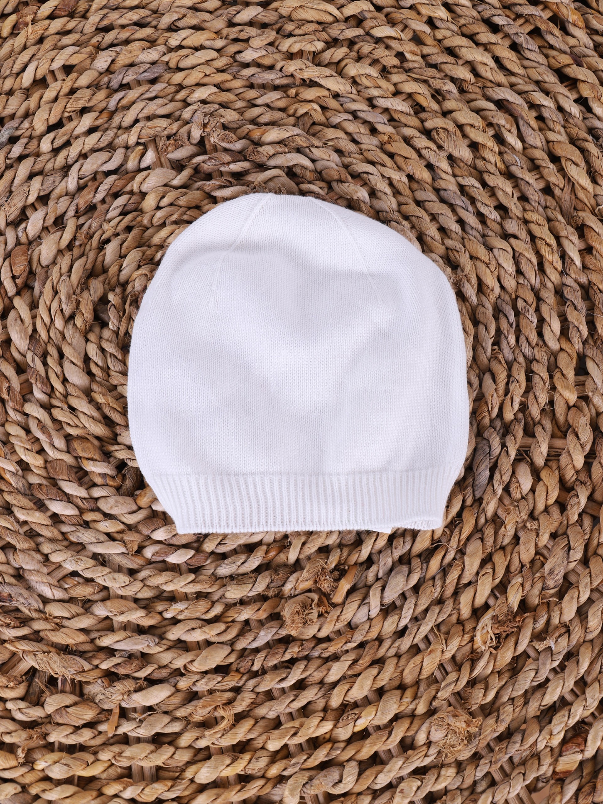 Knitted cotton beanie
